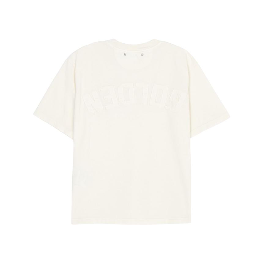 GOLDEN GOOSE Women’s Short Sleeve T-Shirt White Cotton