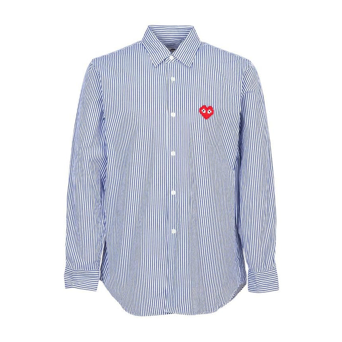 Comme des Garcons Invader Pixel Patch Stripe Men’s Long Sleeve Shi AZ B024 051 1