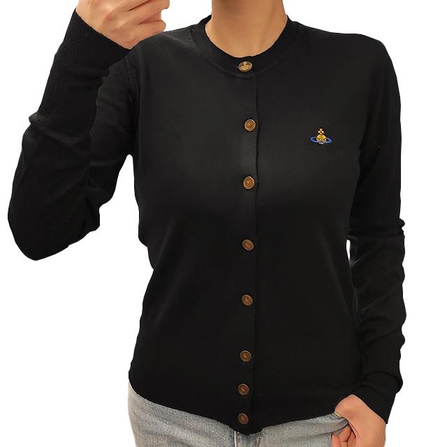 Vivienne Westwood BEA Logo Knit Cardigan Black