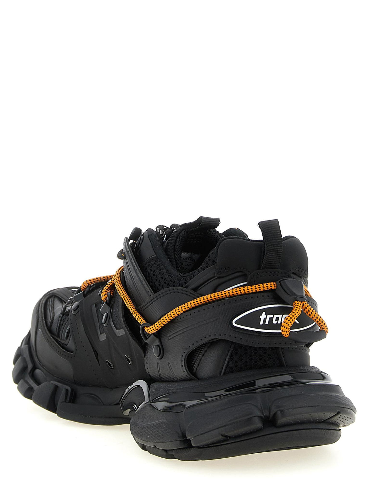 BALENCIAGA Black Leather Low Top Sneakers