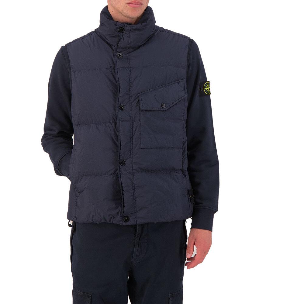 STONE ISLAND Crinkle Reps Padded Vest Men Navy G100003