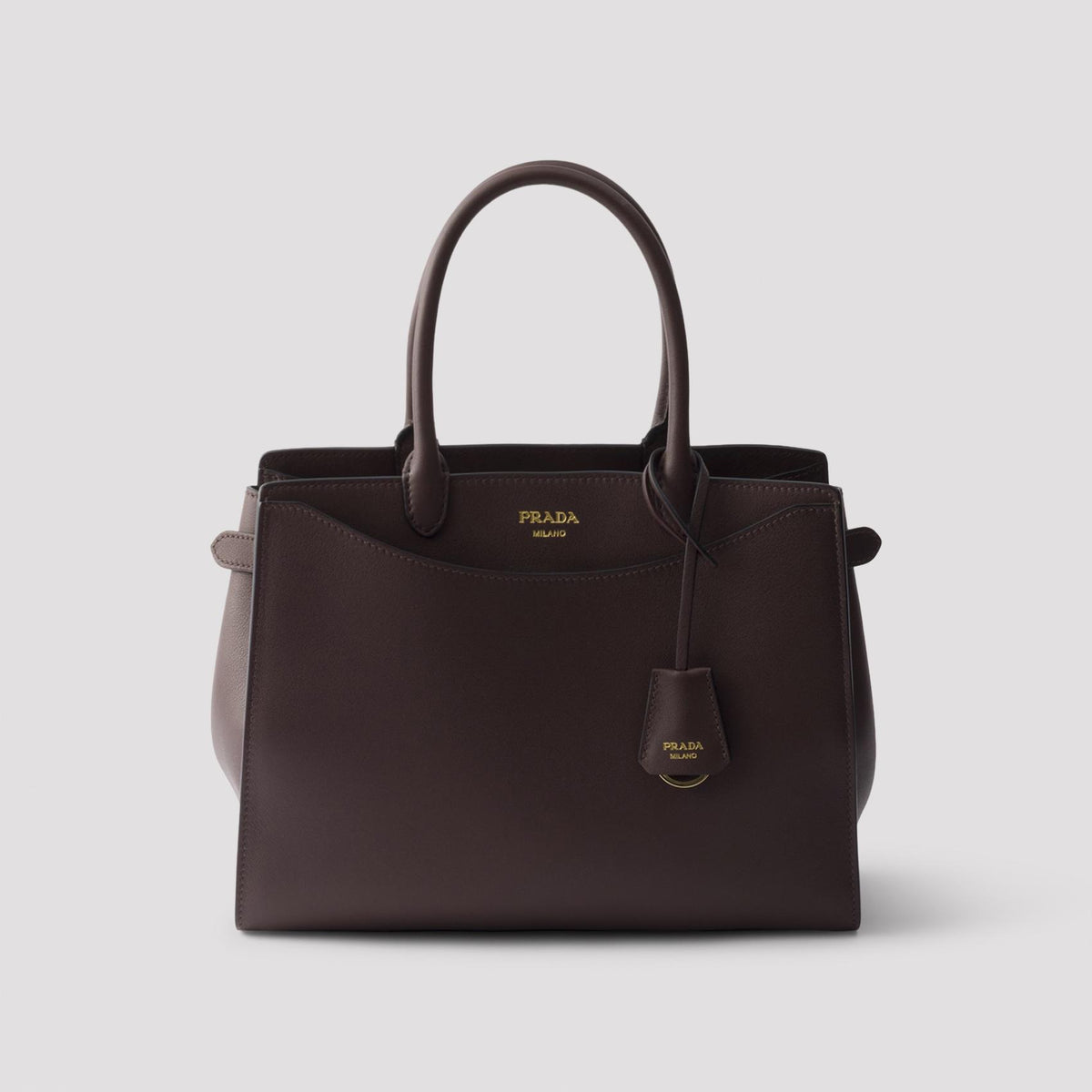 PRADA Leather Shoulder Bag Black