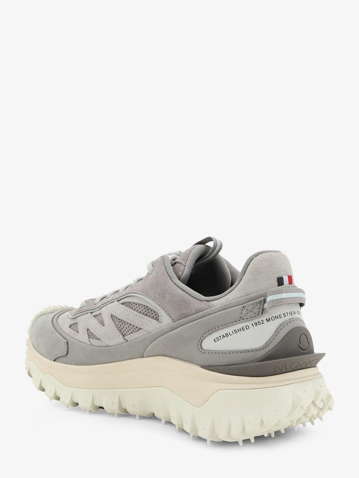 Moncler Black Leather Low-Top Sneakers