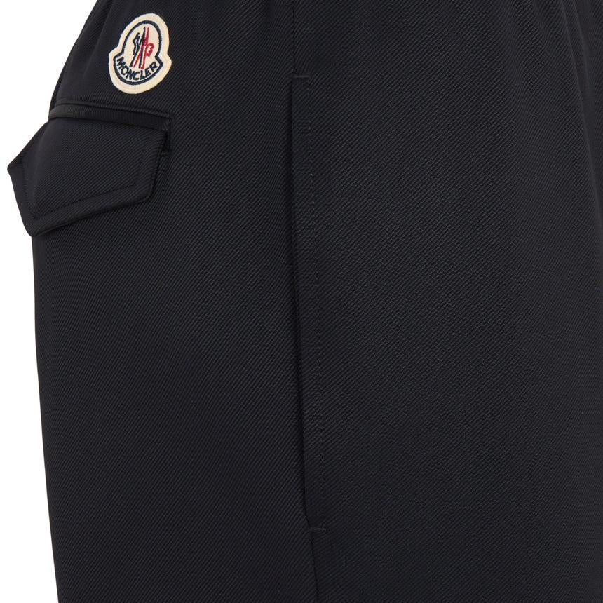 Moncler Men’s Jogger Pants Black Cotton Blend Classic Pants