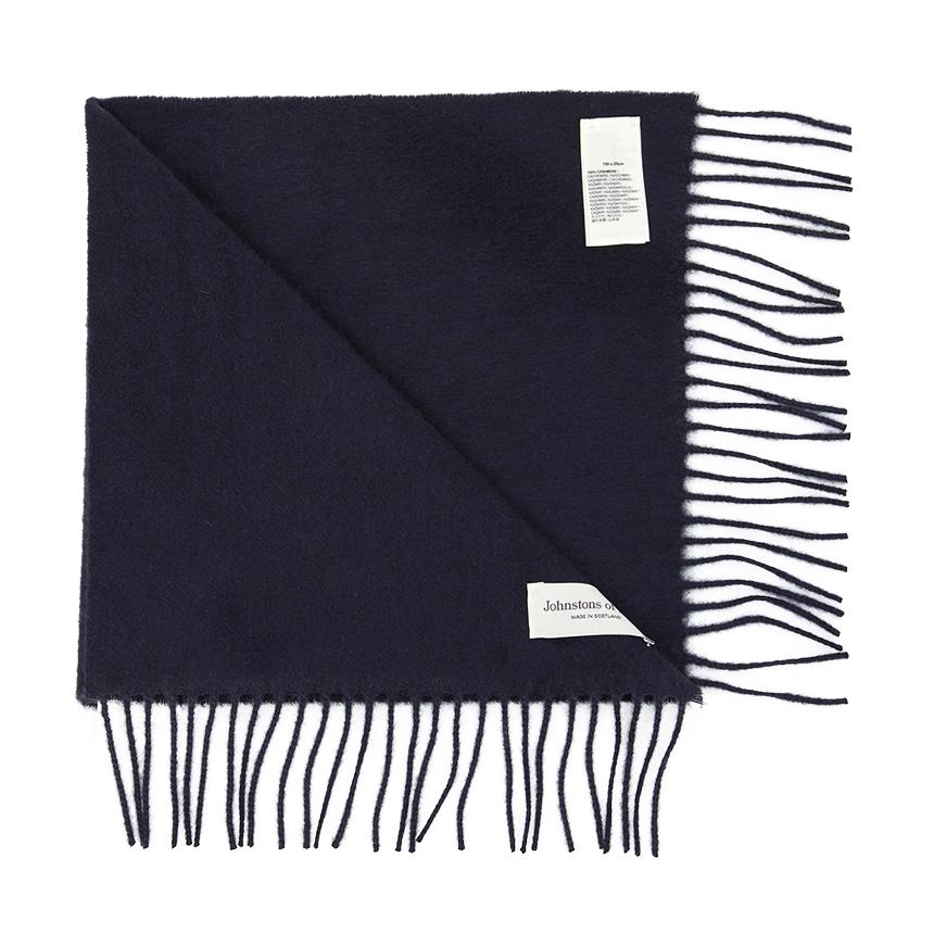 Johnstons of Elgin Cashmere Scarf Unisex SD7330 DARK NAVY