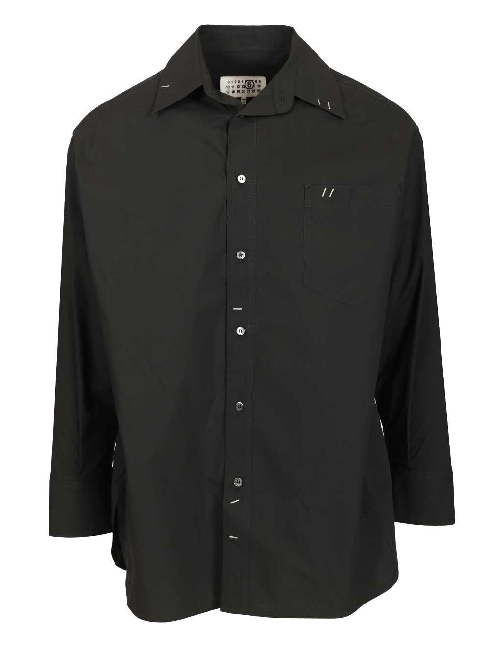 Maison Margiela Long Sleeve Shirt SS26 Black