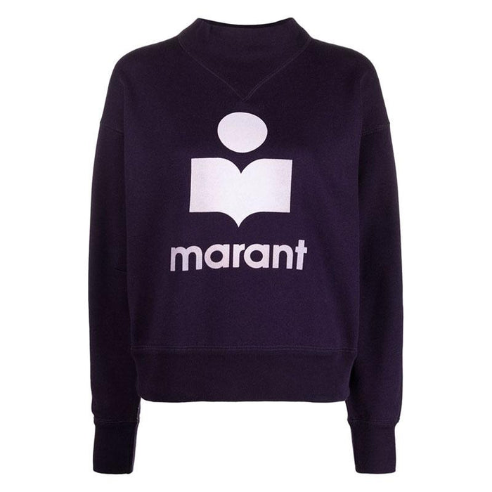 Isabel Marant Etoile Moby Logo Sweatshirt Dark Plum Women’s