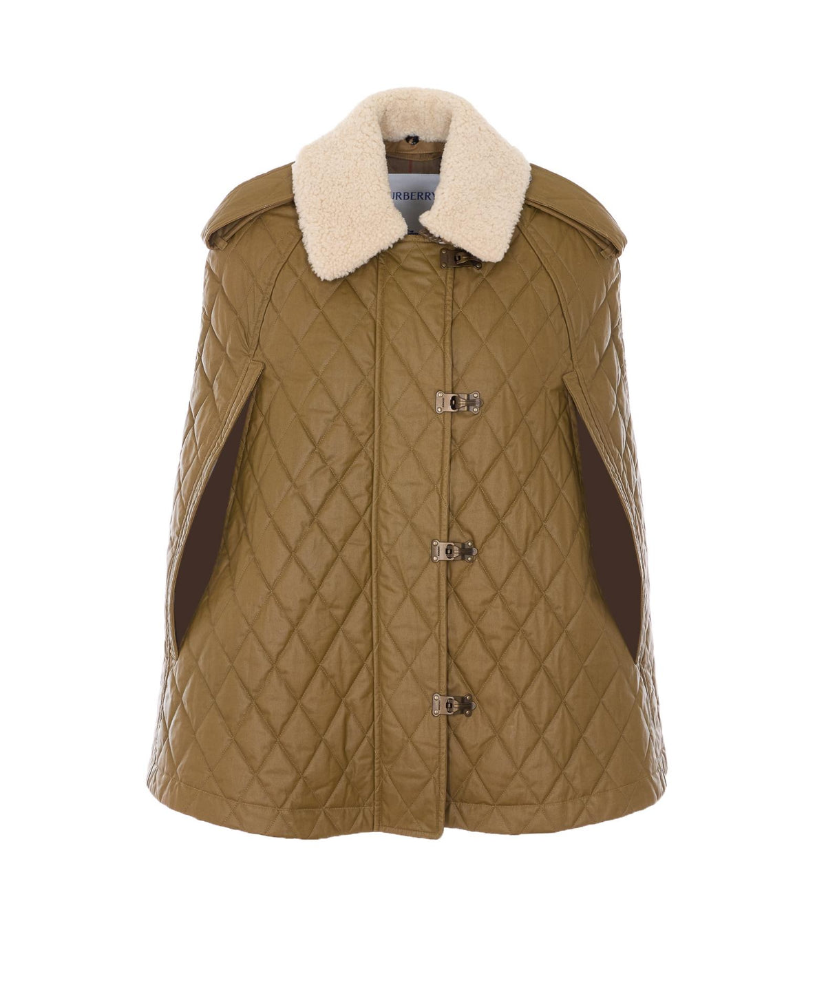 BURBERRY Cape Wool Blend Vest Coat
