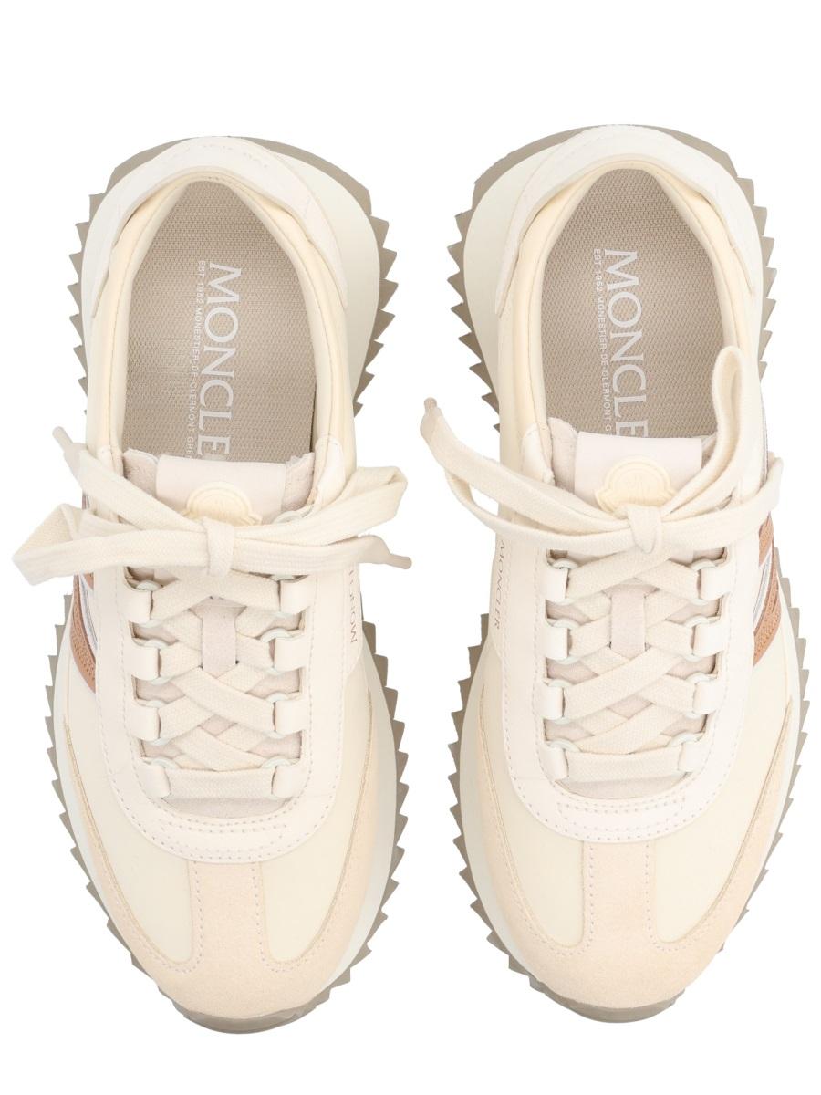 Moncler White Leather Low-Top Sneakers Women’s