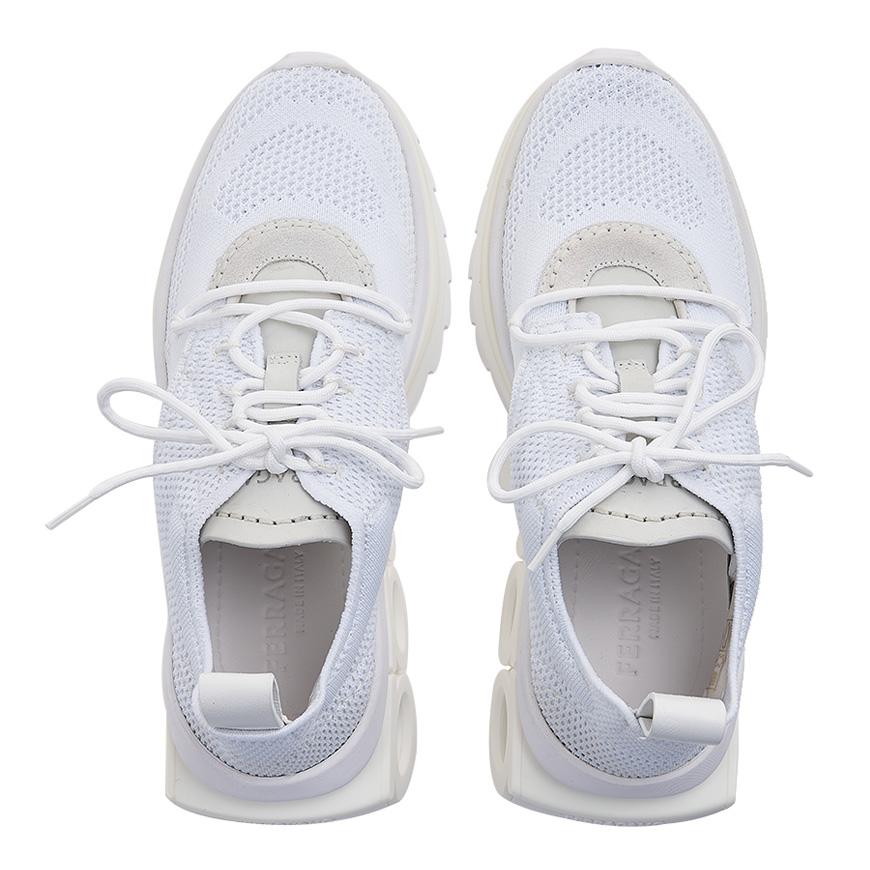 Ferragamo Gancini Low-Top Sneakers Women’s NIMA KNIT BIANCO BCW 0760870