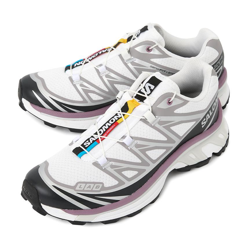 SALOMON White XT-6 Unisex Low-Top Running Shoes