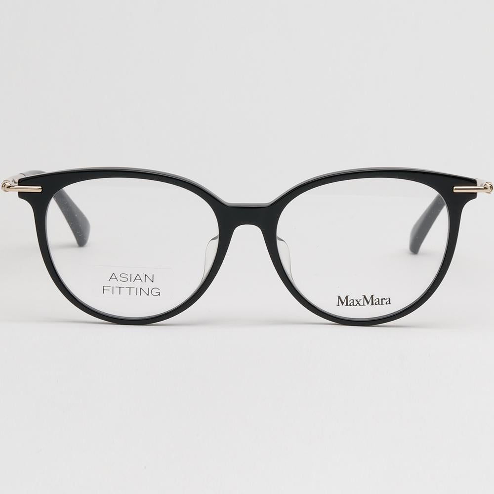 Max Mara Asian Fit Acetate Horn-Rim Eyeglasses Unisex MM5064D 001