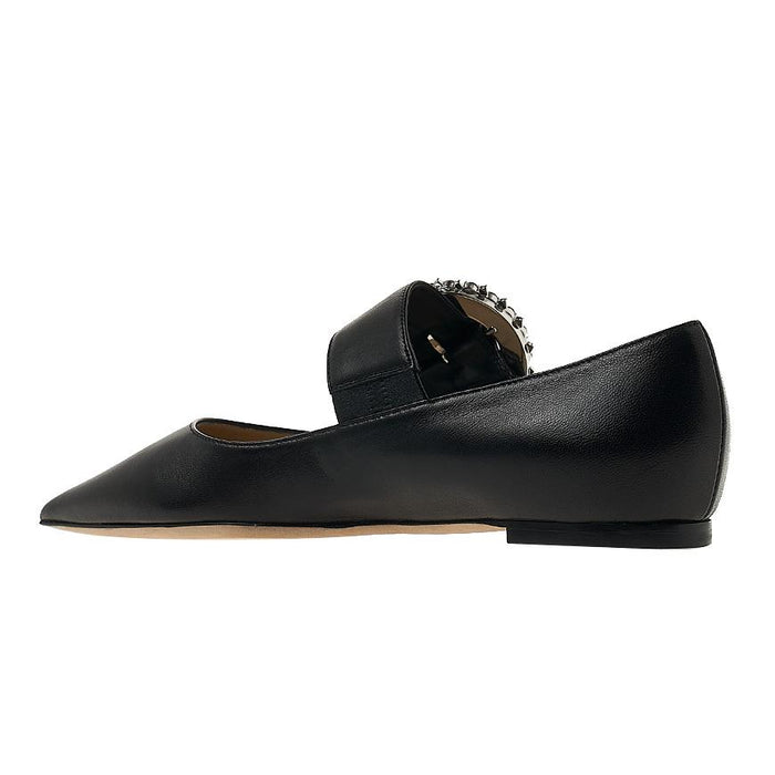 Jimmy Choo Black Crystal Melva Ballerina Flats