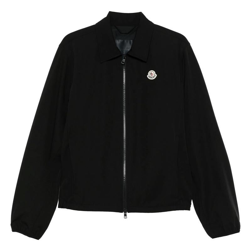 Moncler Logo Patch Men’s Shirt Jacket Black