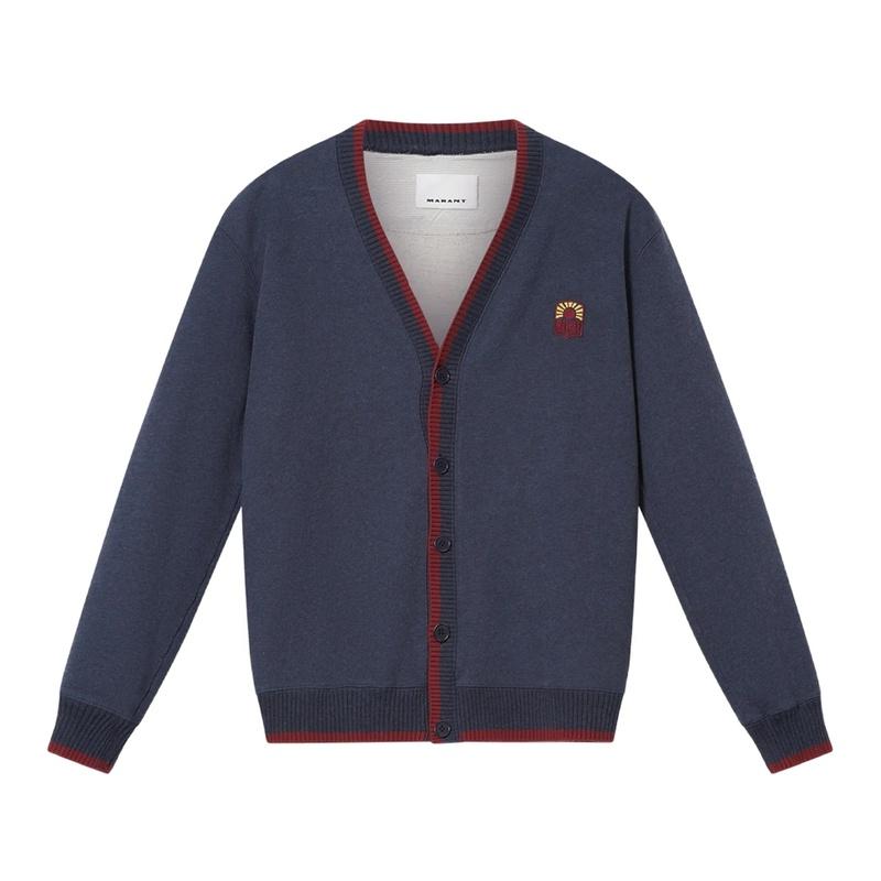 Isabel Marant Wallace Men’s Wool Cardigan Navy