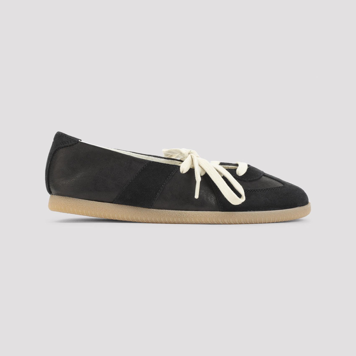 Maison Margiela Leather Flat Shoes Black Women’s Flats