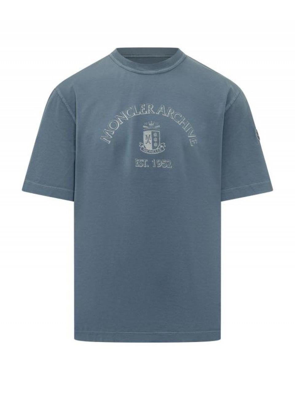 Moncler Logo Print Cotton T-Shirt