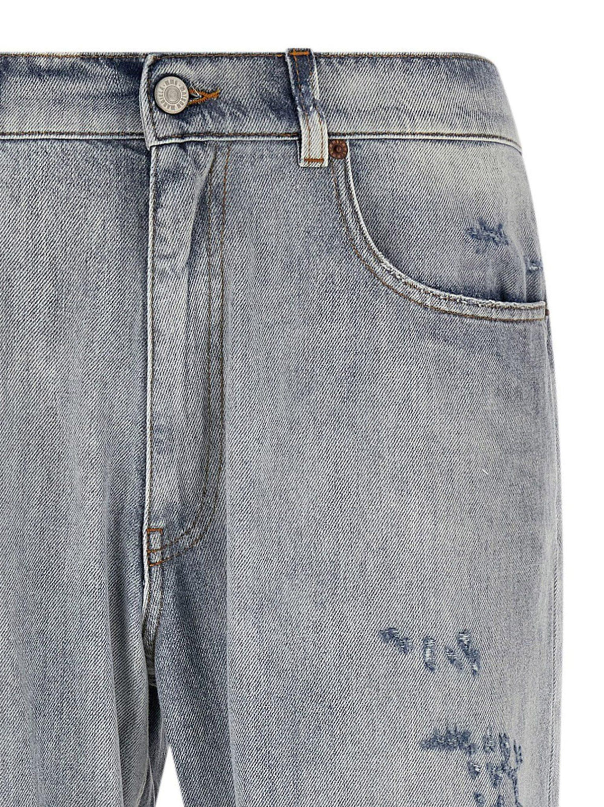 Maison Margiela Blue Cotton Straight-Leg Denim Jeans