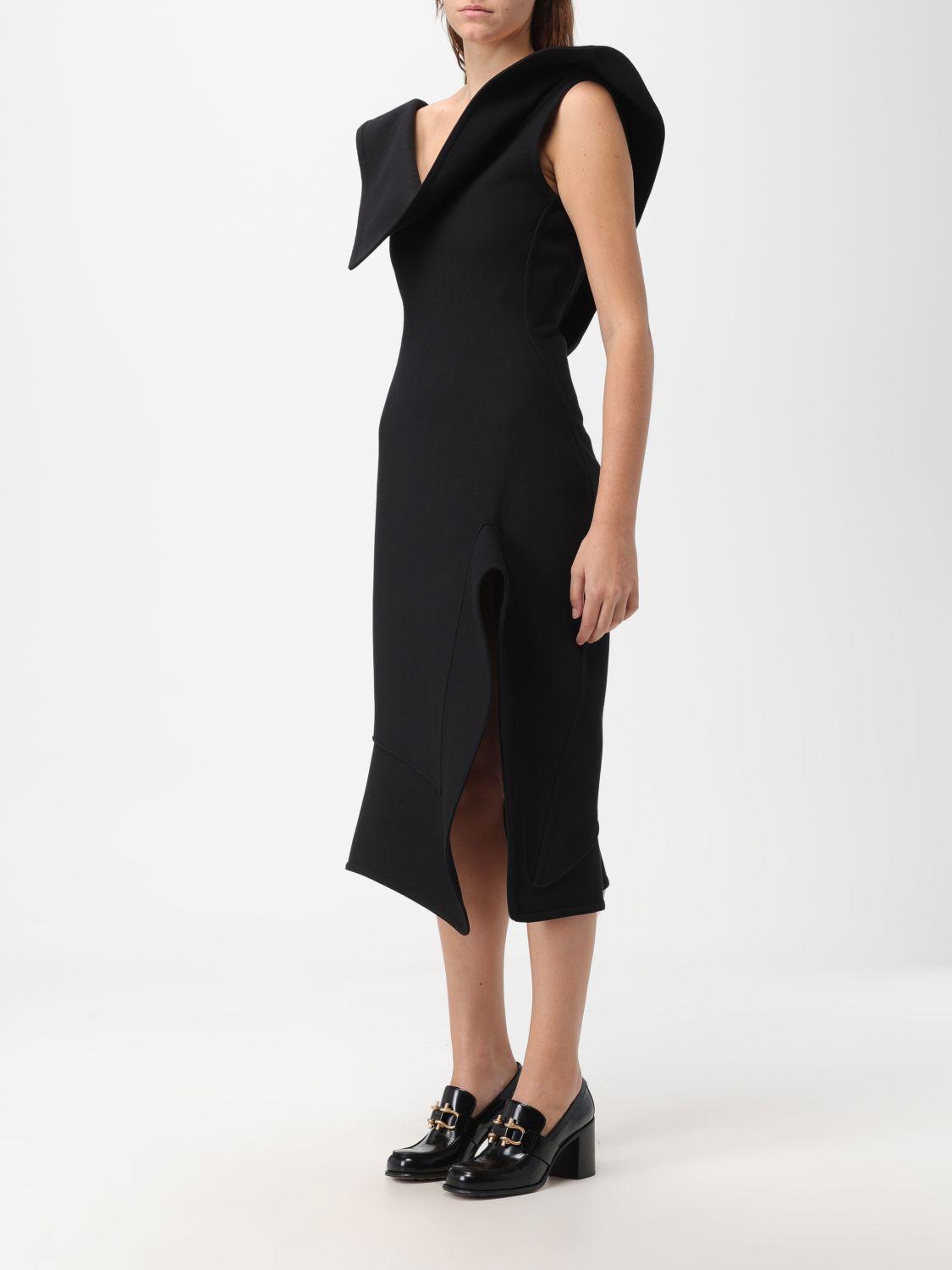 Bottega Veneta Black Sleeveless Midi Dress