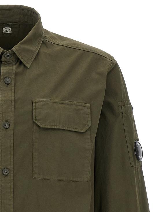 CP Company Long Sleeve Shirt for Men 18CMSH140A110143G683 IVY GREEN DOM