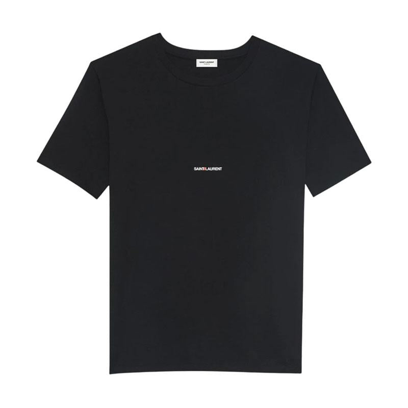Saint Laurent Logo Black Women’s Short Sleeve T-Shirt