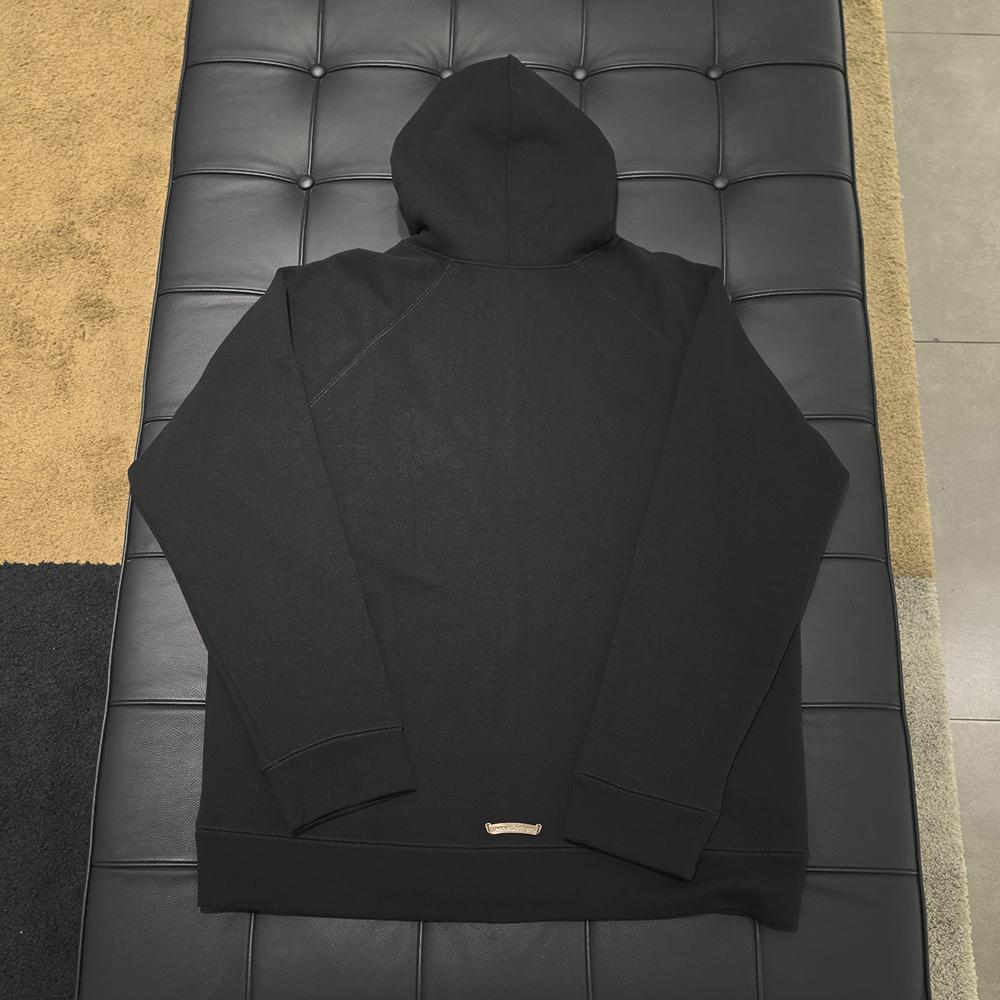 Chrome Hearts Paper Jam Patch Zip Hoodie Black Unisex