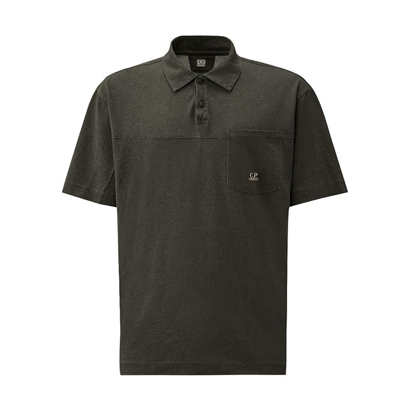 CP Company Men’s Cotton Polo Shirt Gray