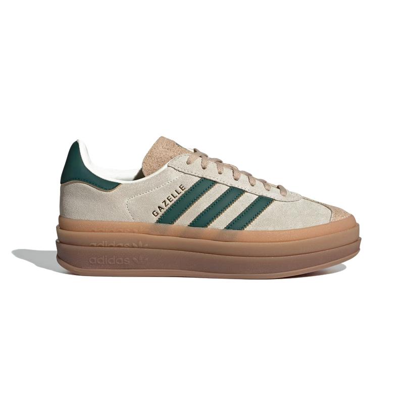 Adidas Gazelle Bold Beige Green Women’s Low-Top Sneakers