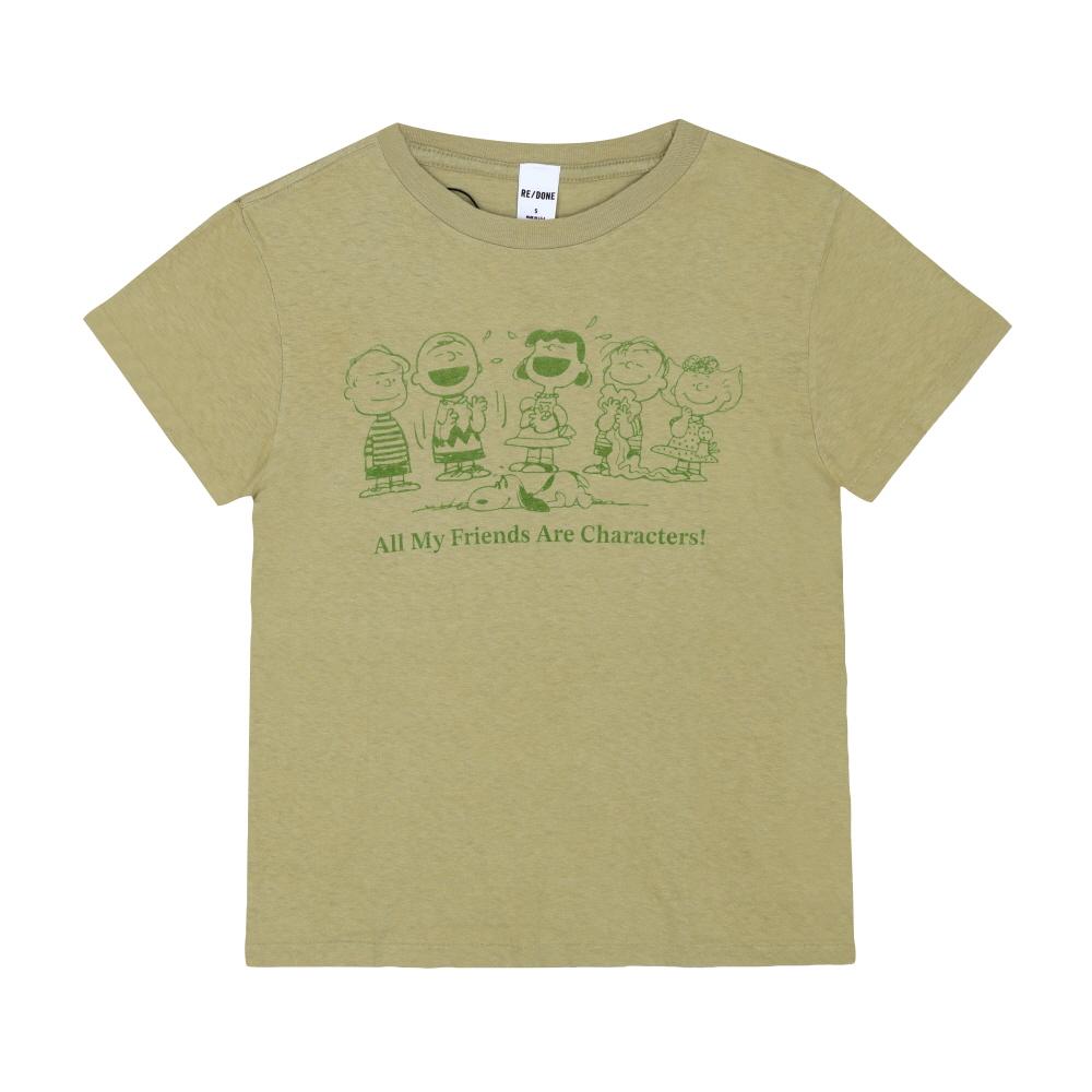 RE/DONE Classic Peanuts Family Graphic Short Sleeve T-Shirt Women 024 02WCGT365