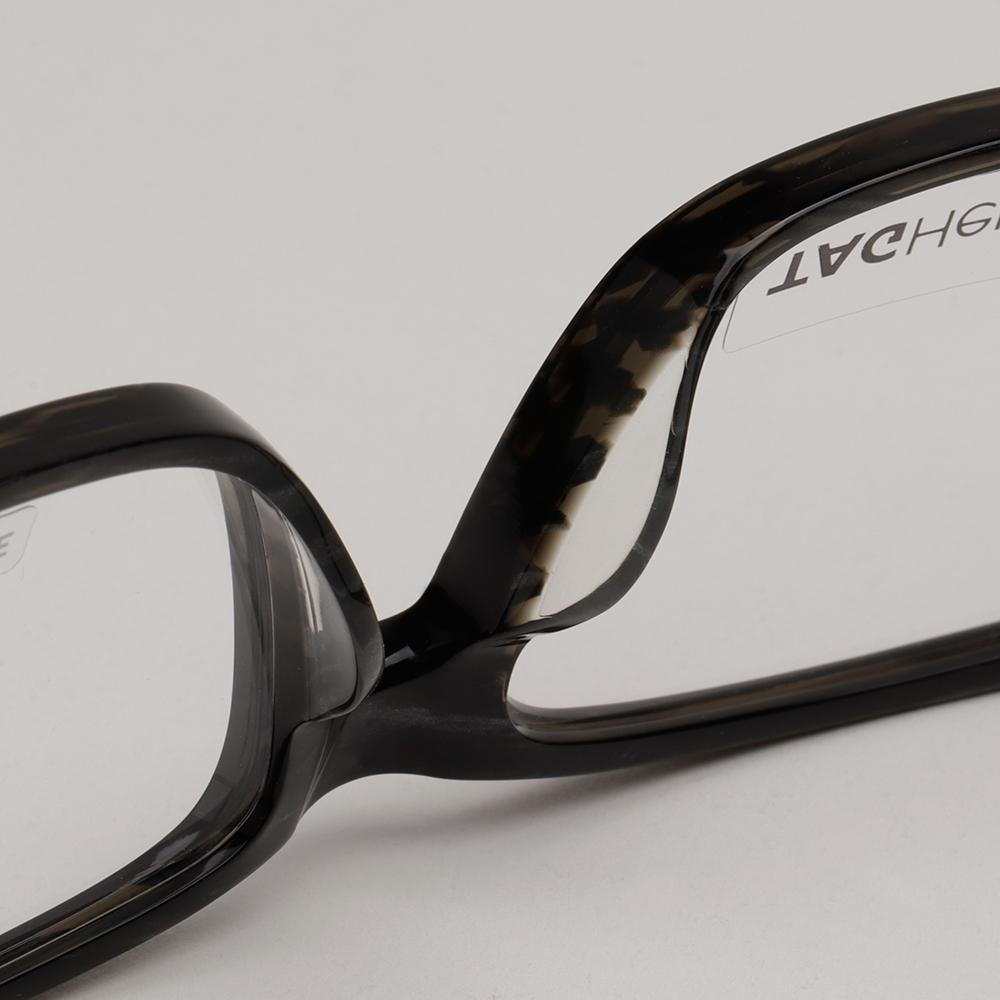 Tag Heuer Black Square Acetate Eyeglass Frame Unisex TH0535 003