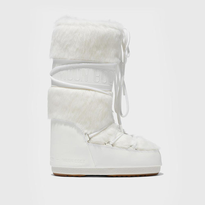 MOON BOOT Icon Faux Fur Winter Boots White 1408900 A002