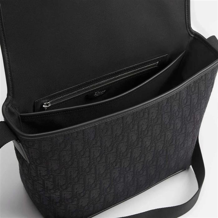 DIOR Jet Flap Messenger Bag Small Blue Crossbody