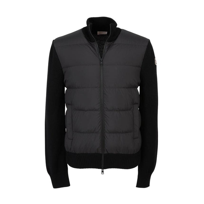 Moncler Men’s Padded Zip Cardigan Black Knit