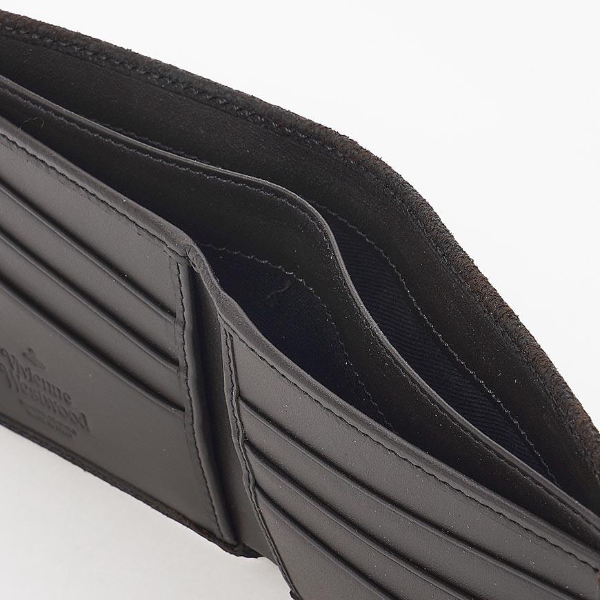 Vivienne Westwood Men’s Suede Leather Bifold Wallet 5115003MM L00BK D402
