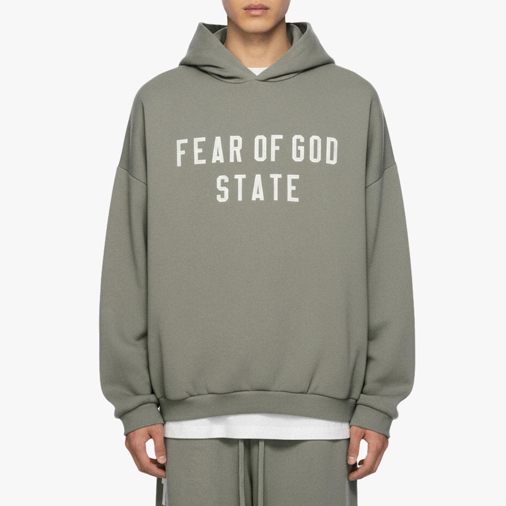 Fear of God Essentials 90s Fleece Lined Hoodie Moss 192SP256217F