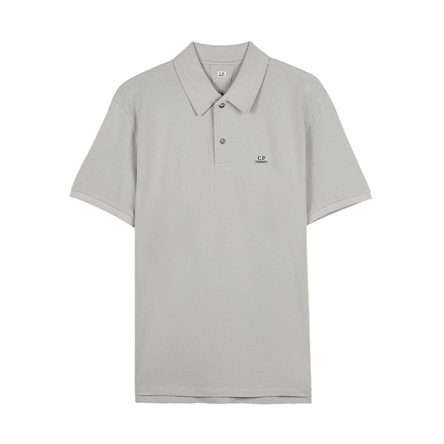 CP Company Men’s Stretch Pique Polo Shirt Gray
