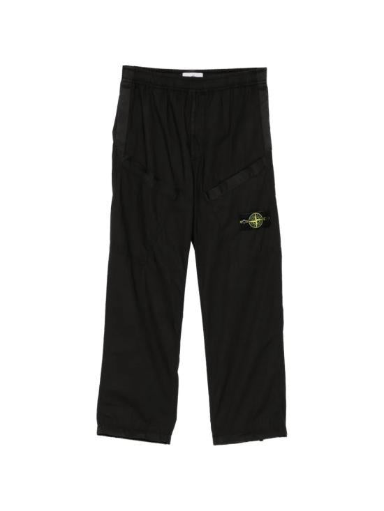 STONE ISLAND Straight Leg Pants Black Men’s Classic Trousers