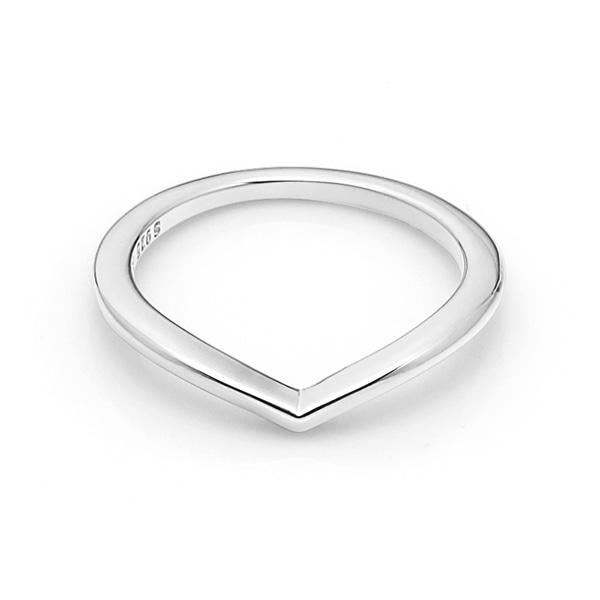 PANDORA Shining Wishbone Ring Women’s Jewelry Silver