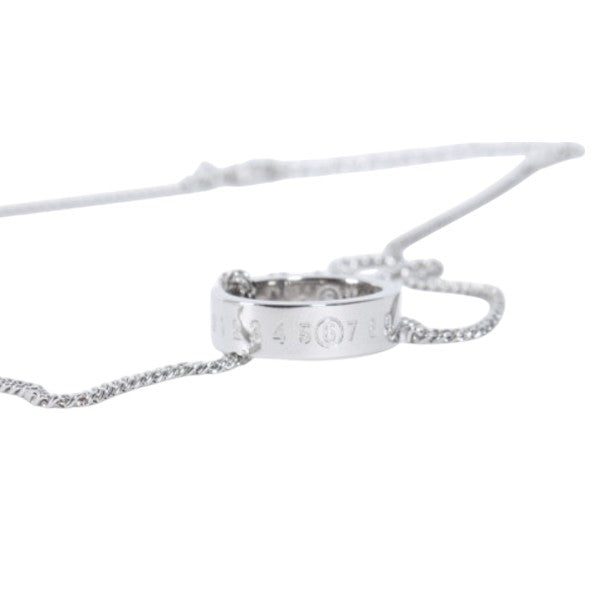 MM6 Unisex Number Logo Ring Pendant Chain Necklace SM6UU0048 P6469 951