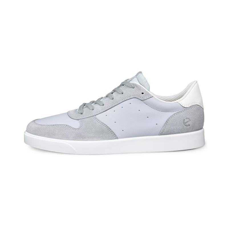 ecco Street Lite Men’s Leather Low-Top Sneakers Navy
