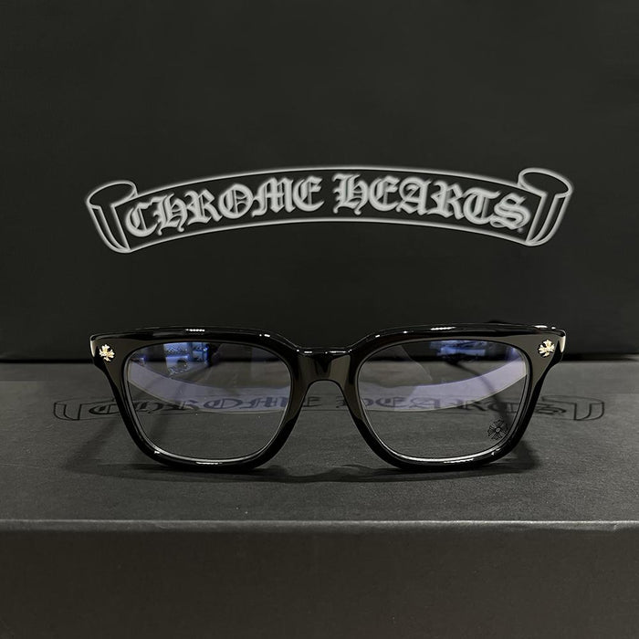 Chrome Hearts Cox Ucker Black 18K Gold Plated Eyeglasses