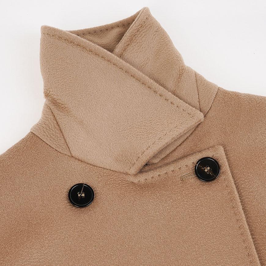 Max Mara Wool Blend Vicolo Double-Breasted Coat Black Women’s