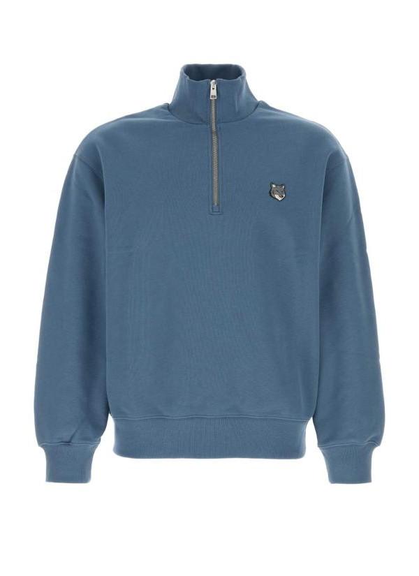 Maison Kitsune Fox Head Comfort Half Zip Sweatshirt PM00305 KM0341 0380