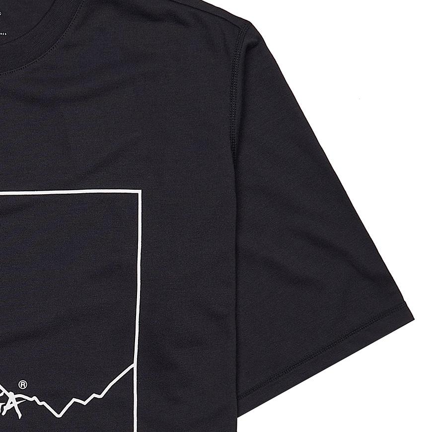 NANGA Men’s Frame Logo T-Shirt N2500 1M509 A BLK