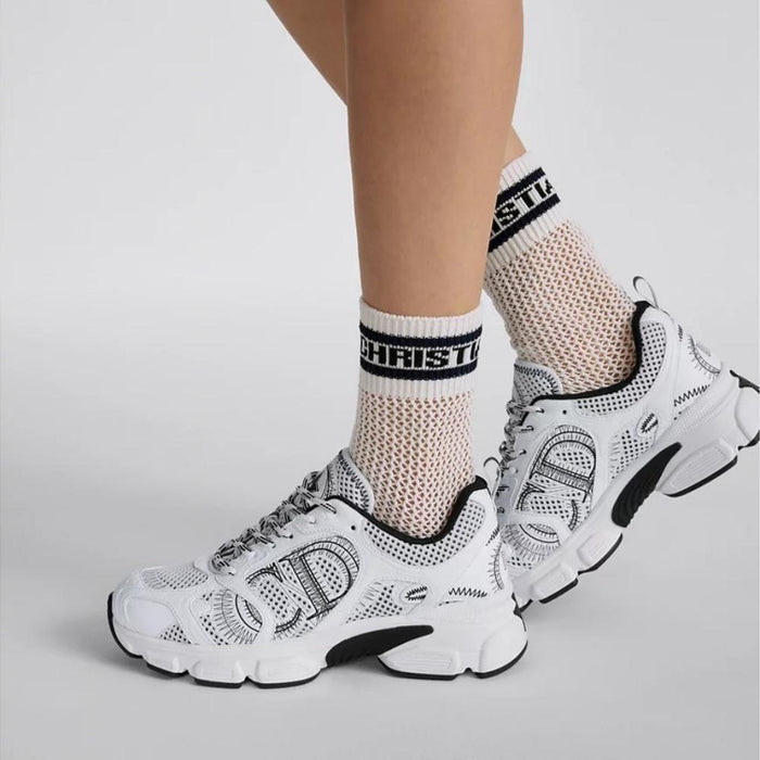 DIOR Chrono Women’s Low-Top Sneakers White Black