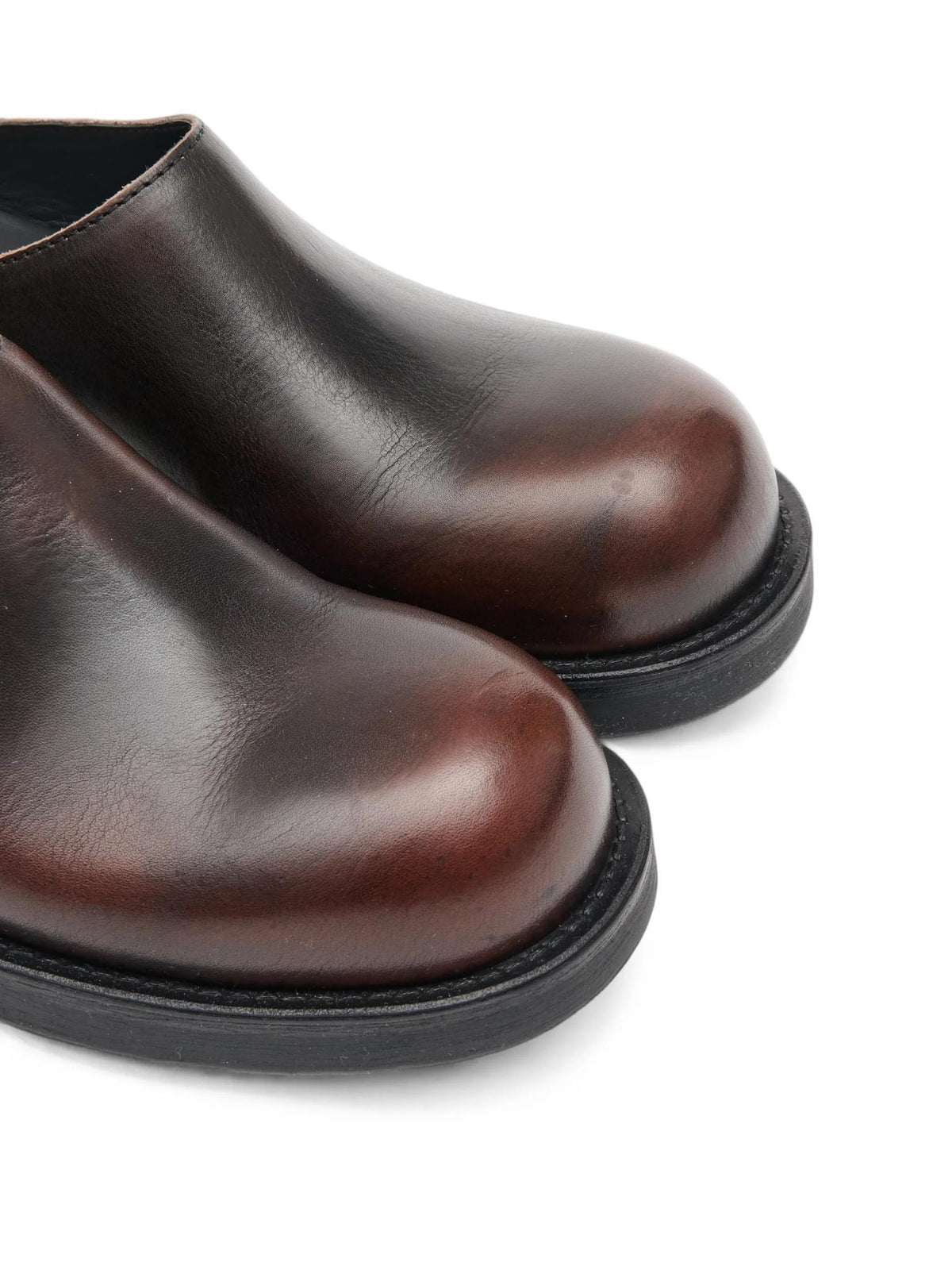 Maison Margiela Leather Mules Slip-On Slippers Women’s Black