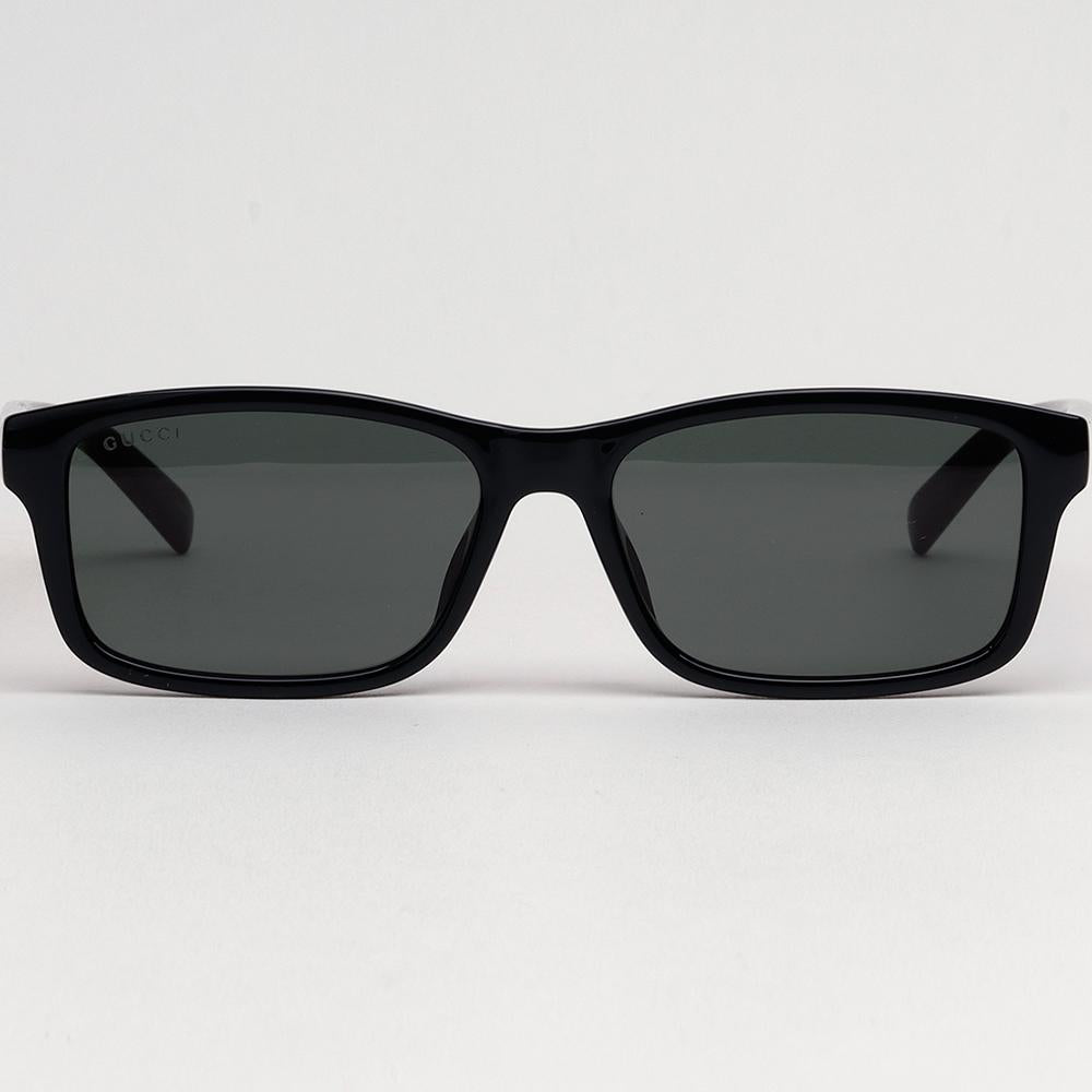 GUCCI Rectangular Acetate Sunglasses Unisex Asian Fit Black GG1986 SA 001
