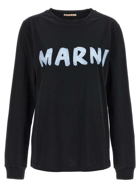 Marni Logo Cotton Long Sleeve T-Shirt