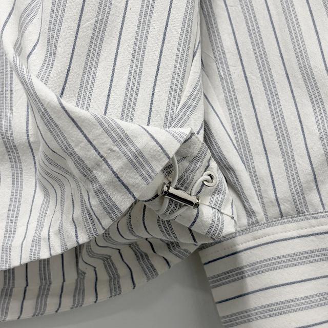 WOOYOUNGMI Logo Stripe Patch Long Sleeve Shirt W261SH10 834L