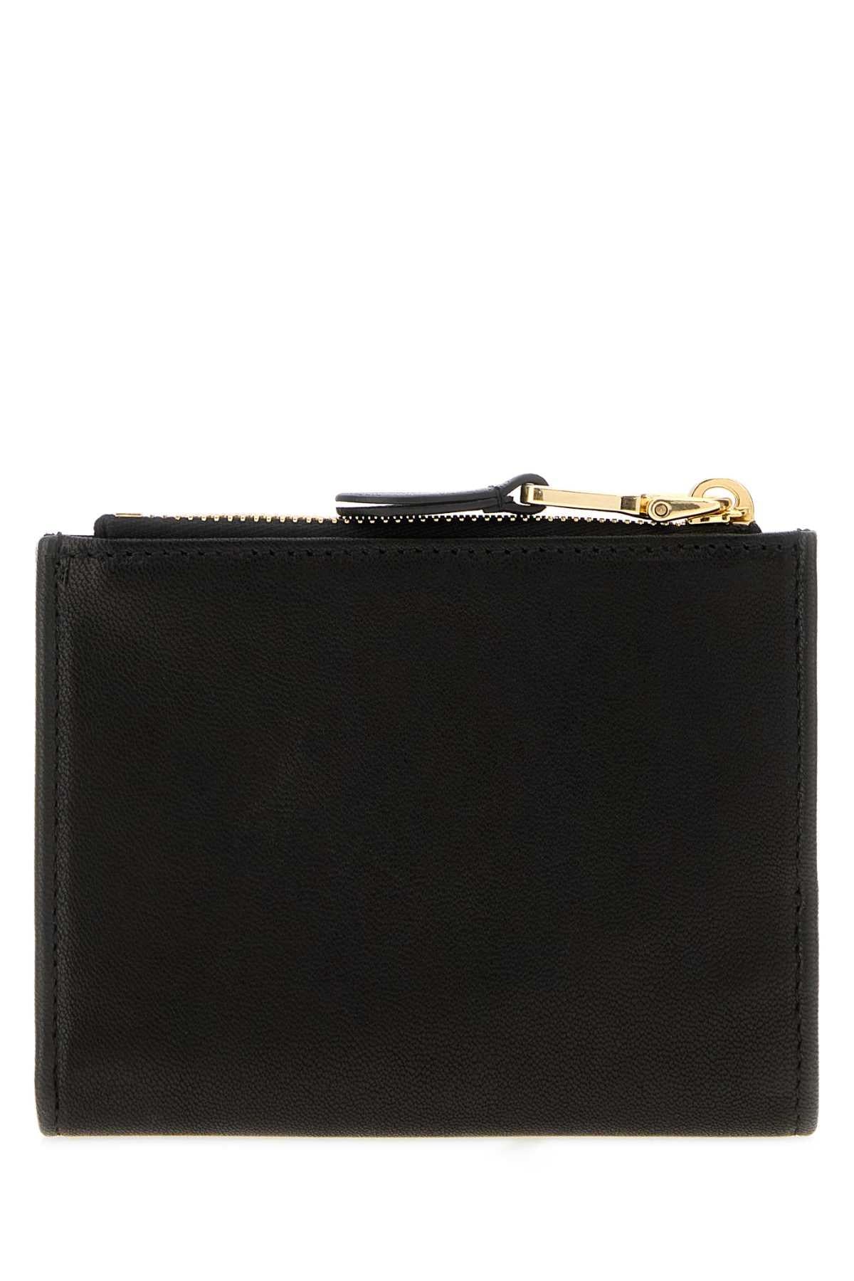 Miu Miu Black Leather Card Holder Wallet